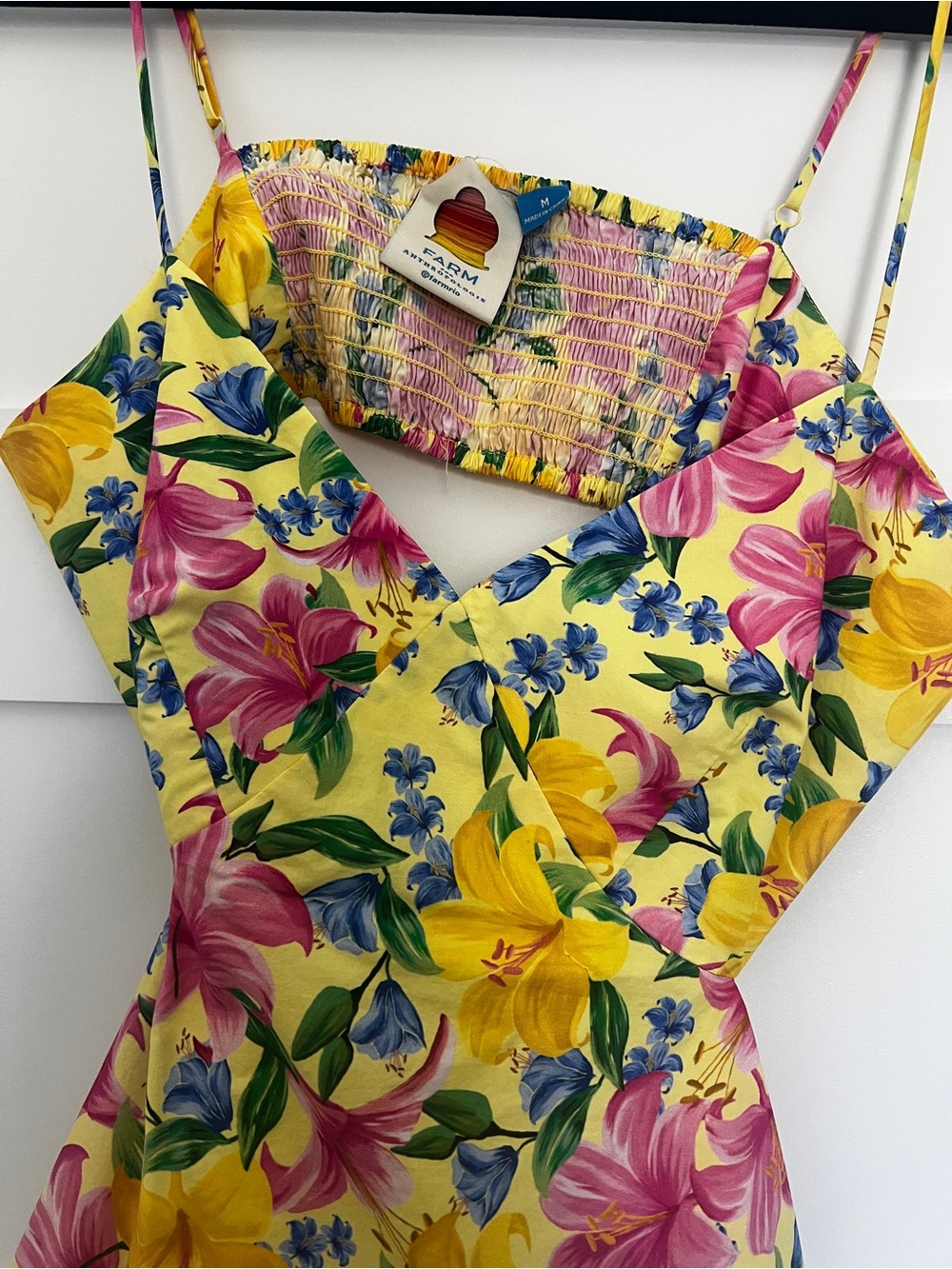 Farm Rio x Anthropology - cotton tiered midi dress - Picture 4 of 4